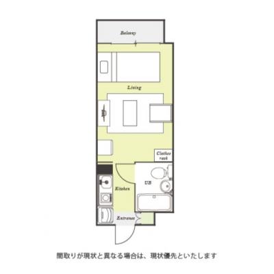 ユニオンマンスリー三鷹７　212　1R・シングル☆【禁煙ルーム】人気の角部屋！女性も安心の室内洗濯機＆ローテーブル＆ソファ付きの快適なお部屋/コンビニ至近/週末は井の頭恩賜公園でのんびりの物件間取り図