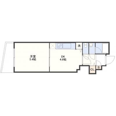 コルサントステイ長崎駅Ⅰ　603号室の間取り図