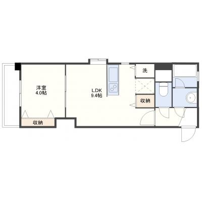 コルサントステイ大学病院Ⅰ303号室の物件間取り図