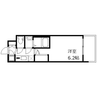 OneLife新梅田ポイント【▼バストイレ別、浴室乾燥機付き】の物件間取り図