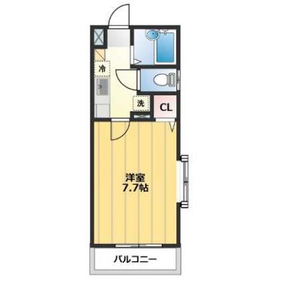 【キャンペーン価格適用中！】リスポーン川越20【本川越駅 徒歩10分！Wi-Fi付、宅配BOX付、オートロック付】の間取り図