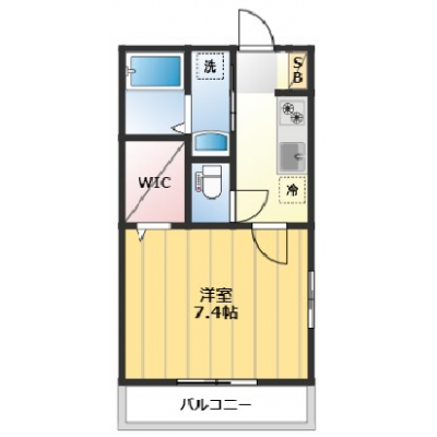 【キャンペーン価格適用中！】リスポーン川越21【無料WIFI・洗浄便座・2面シャッター付】の間取り図