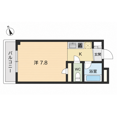 🌈新規オープンにつき表示賃料の半額！（８月末まで）🌈◆パシオン茨木２【南茨木駅近く！ネット無料】 の物件間取り図
