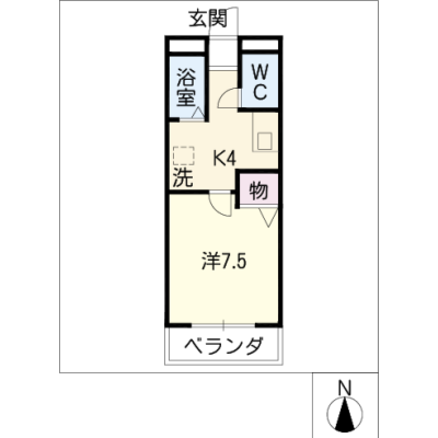 アルDEスリー枇杷島Value　201の間取り図