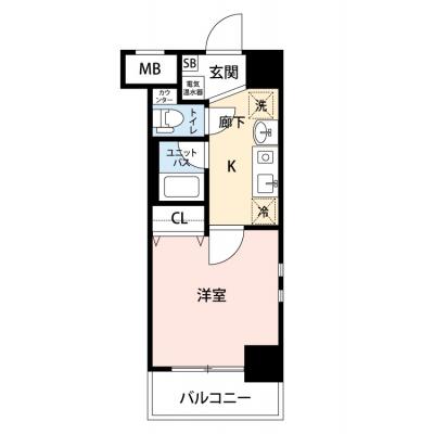 【🎉初期費用オフ｜お得なキャンペーン】【禁煙🚭】マイナビSTAYオアシス大宮　701の間取り図