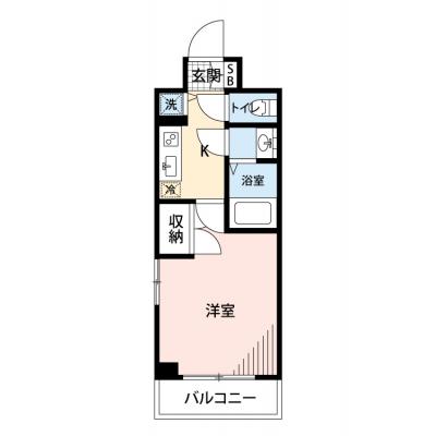 【🎉初期費用オフ｜お得なキャンペーン】【禁煙🚭/Wi-Fi無料🌐】マイナビSTAY勝どき　706の物件間取り図