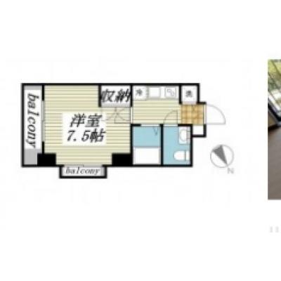 【60日以上の利用でお得🌈】【禁煙🚭】マイナビSTAY勝どき　501の間取り図