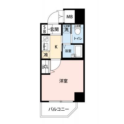 【🎉初期費用オフ｜お得なキャンペーン】【禁煙🚭】マイナビSTAYロアール北新宿　602の間取り図