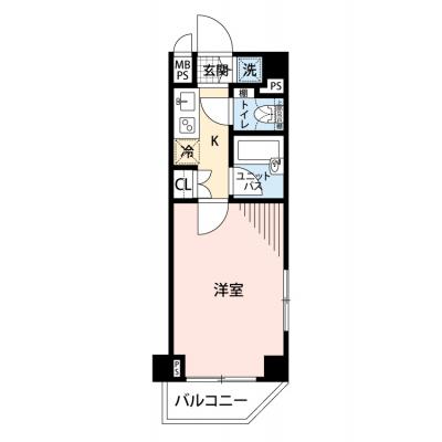 【🎉初期費用オフ｜お得なキャンペーン】【禁煙🚭/Wi-Fi無料🌐】マイナビSTAYミライエ早稲田レジデンス　103の物件間取り図