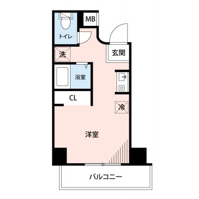 【🎉初期費用オフ｜お得なキャンペーン】【禁煙🚭/Wi-Fi無料🌐】マイナビSTAY新富町駅前　601の物件間取り図