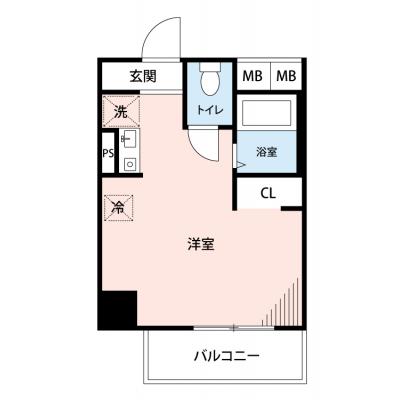 【🎉初期費用オフ｜お得なキャンペーン】【禁煙🚭/Wi-Fi無料🌐】マイナビSTAY新富町駅前　702の物件間取り図