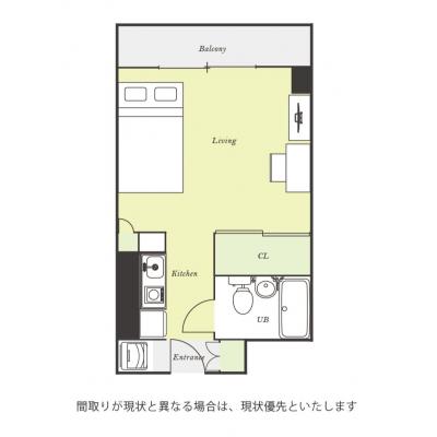 ユニオンマンスリー新小平１　318　1R・セミダブル☆◆インターネット固定回線（有線・Wi-Fi）無料の部屋◆【禁煙ルーム】勉強やテレワークにおすすめデスク＆チェアのあるお部屋の物件間取り図