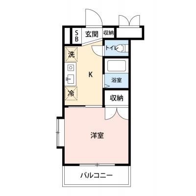 【🎉初期費用オフ｜お得なキャンペーン】【禁煙🚭/Wi-Fi無料🌐】マイナビSTAY成田　401の物件間取り図