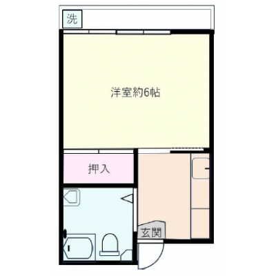 新宿区北新宿４丁目マンスリーマンションの物件間取り図