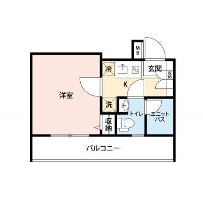【🎉初期費用オフ｜お得なキャンペーン】【禁煙🚭/Wi-Fi無料🌐】マイナビSTAY武蔵小杉ガーデン　407の物件間取り図