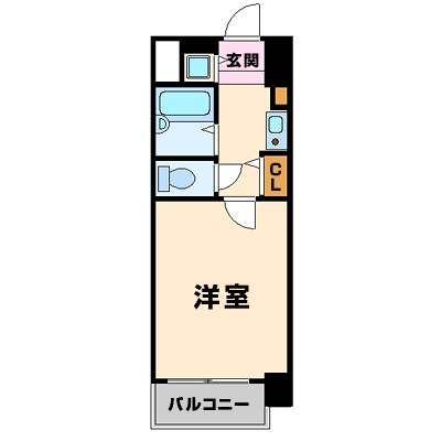 マンスリーリブマックス阪南町あべの■【駅2分・NET対応】≪スタンダードシリーズ≫の物件間取り図