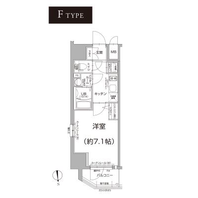 桜川駅徒歩1分♪マンスリー最適立地🌸エスリード難波THE FIRSTの間取り図