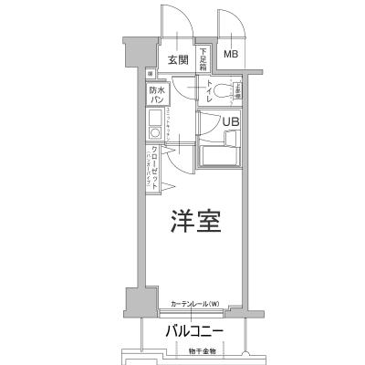 三宮駅近物件♪♪住環境も最適なエスリード三宮フラワーロードの間取り図