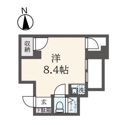 東都マンスリー シェモアー武蔵 【Wifi無料！武蔵関駅徒歩1分！】の間取り図