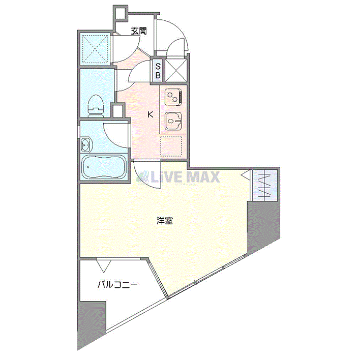 グッドステイ大塚ステーションリファイズ■『禁煙ルーム・20平米・浴室乾燥付』【ベーシック】の間取り図