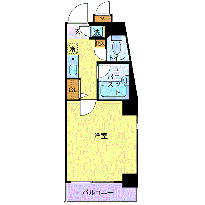 グッドステイ品川旗の台ステーションフロント■『駅徒歩3分』【ライト】の物件間取り図