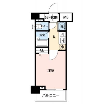 【🎉初期費用オフ｜お得なキャンペーン】【禁煙🚭/Wi-Fi無料🌐】マイナビSTAY LF渋谷松濤Ⅱ　104の物件間取り図