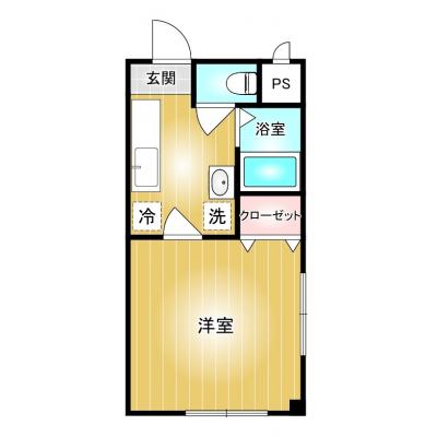 コスパだけじゃない“快適さ重視”◎マンスリータウン宮原A203【宮原駅まで徒歩8分🚃】【無料Wi-Fiあり📶】の物件間取り図