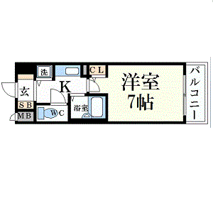 マンスリーリブマックス祇園四条ＥＡＳＴ●【NET対応】≪スタンダードシリーズ≫の物件間取り図