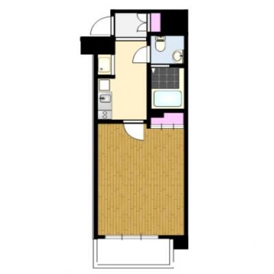 ★最短6月12日から入居可能★　室内動画有り・G-style.東京　副都心線　東新宿駅2【嬉しいインターネット料金込み♪食器類や調理器具等の生活備品も日額料金に含んでいます♪】の間取り図