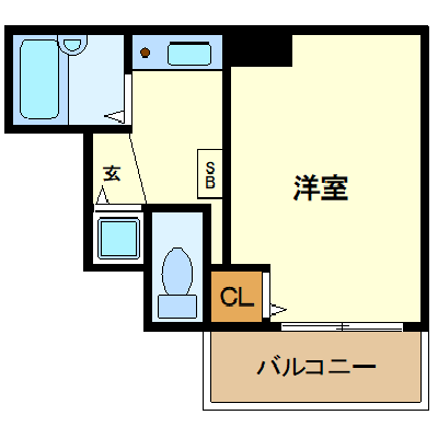 マンスリーリブマックス東三国駅前△【駅1分・NET対応】≪スタンダードシリーズ≫の間取り図