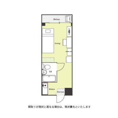 ユニオンマンスリー小平小川１　302　1R・シングル☆【禁煙ルーム】デスク・チェア＆たっぷり収納2ドア冷蔵庫など生活家電のあるお部屋/休日は東村山中央公園でのんびり■選べるWi-Fi格安レンタル中！の物件間取り図