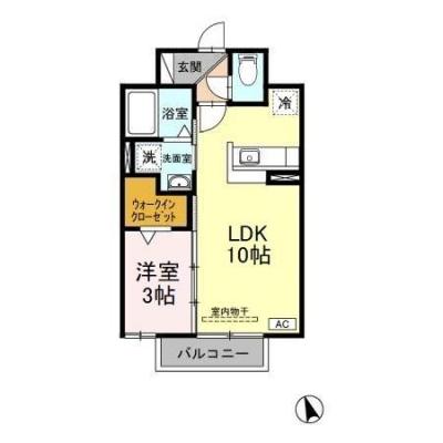 D-ROOMマンスリー【サンモールＴＭ】インターネット使い放題！追焚給湯・TVインターホン付き！の物件間取り図