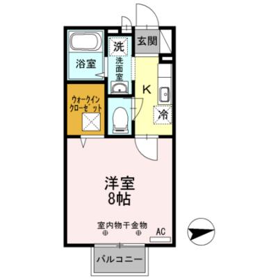 2026/07/14以降入居可能　D-ROOMマンスリー【ソレイユ東野】インターネット使い放題！の物件間取り図