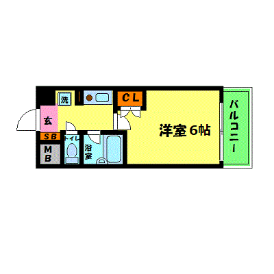 マンスリーリブマックス新大阪8★【駅6分・NET対応】≪スタンダードシリーズ≫の間取り図