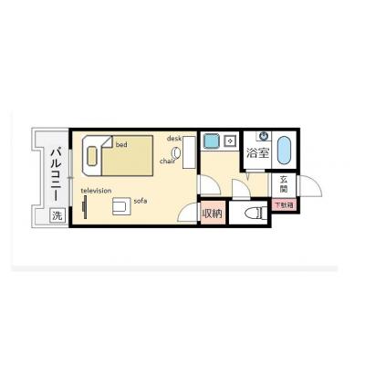 ヴィレッジナウ岡本　3C　　🚭禁煙　　　【NET無料】の物件間取り図