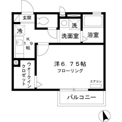 2026年7月25日以降入居可能　D-ROOMマンスリー【アンフラーゼ】モニター付きインターホン！の物件間取り図