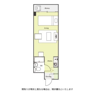 ユニオンマンスリー久米川１　303　1R・シングル☆【禁煙ルーム】ソファ＆ローテーブル付き♪洗濯機や冷蔵庫など生活家電のあるお部屋/西武新宿線沿線/所沢駅や高田馬場駅までダイレクトアクセスの物件間取り図