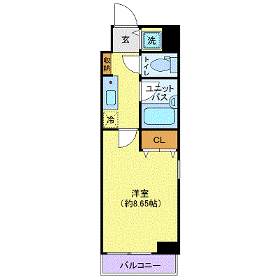 グッドステイ門前仲町・越中島■【ベーシック】の物件間取り図