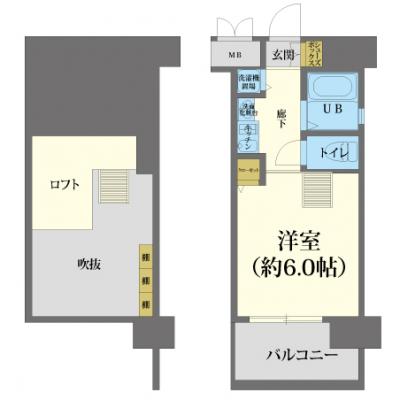 🦅 『賃料』最大“半額” 『清掃費』も”大幅割引”実施中🌲 ［ネット無料/浴室乾燥機付］エステムコート梅田東アクアパレス🚭［C.1425030］の物件間取り図