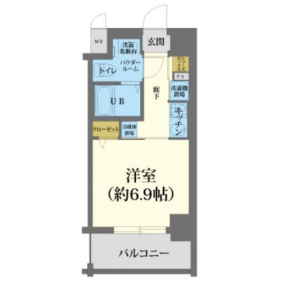 【先着順】【オフシーズンにつき60％OFF】【ネット無料/浴室乾燥機付き】　エイペックス北梅田🚭　［C.1263090］の物件間取り図