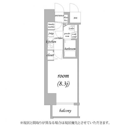 🦅 『賃料』最大“半額” 『清掃費』も”大幅割引”実施中🌲【ネット無料/浴室乾燥機付き】レジュールアッシュ難波MINAMI-Ⅲ 🚭 ［C.5505041］の物件間取り図
