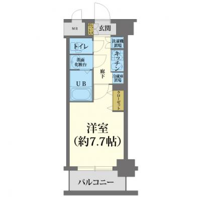 ◢◤🍂“2026秋のCampaign”🌰🐿 ◢◤“全期間”賃料60％OFF(割引期間制限なし)◢◤【ネット無制限/浴室乾燥機付き】レジュールアッシュ天王寺🚭　［C. 5524030］の物件間取り図