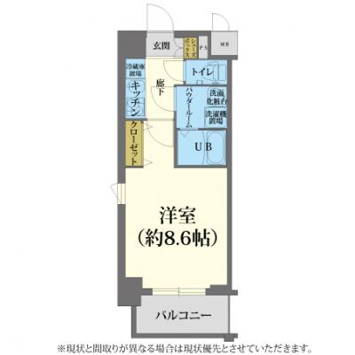 ◆✧ご利用いただく全期間の賃料を通常価格の“半額”にいたします✧◆【ネット無料/浴室乾燥機付き】クリスタルグランツ難波🚭　［C5454020］の物件間取り図