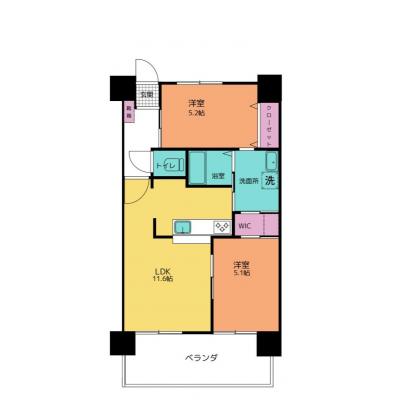2026年5月築★最大4名可能★ＥｓａｎＴｅｒｒａｃｅ石川201の物件間取り図