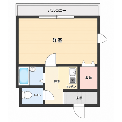 🌈新規オープンにつき表示賃料から半額！ （８月末まで）🌈◆パシオン高槻４【阪急富田駅徒歩５分！バス・トイレ別！】 の物件間取り図
