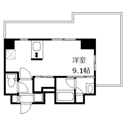 OneLife本羽田ガーデン【▼オートロック・バストイレ別・独立洗面台・浴室乾燥機付き】の物件間取り図