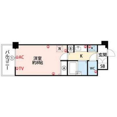 ★wi-fi無料★オートロック★バス/トイレ別★GM久留米6の物件間取り図