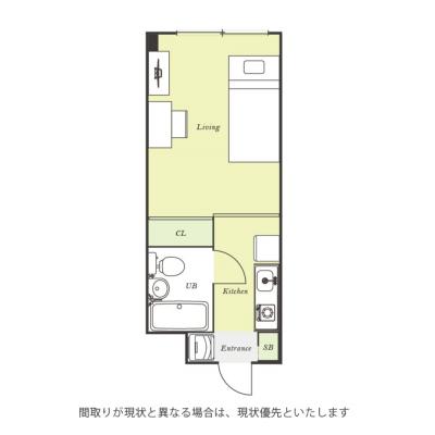 ユニオンマンスリー日野３　316　1K・シングル☆【禁煙ルーム】安心のモニター付きインターフォン完備/デスク・チェア＆たっぷり収納2ドア冷蔵庫など生活家電のあるお部屋■選べるWi-Fi格安レンタル中！の物件間取り図