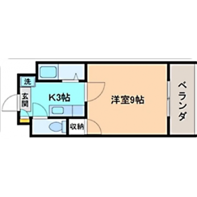 KIT【金沢駅徒歩12分♪】バストイレ別☆オートロック☆駐車場有　GI0109の物件間取り図