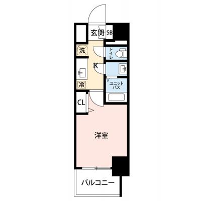 【🎉初期費用オフ｜お得なキャンペーン】【禁煙🚭/Wi-Fi無料🌐】マイナビSTAY名古屋ドリーム　606の物件間取り図